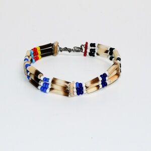 Handmade 3 row beaded bracelet